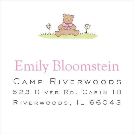 Pink Teddy Bear Calling Cards